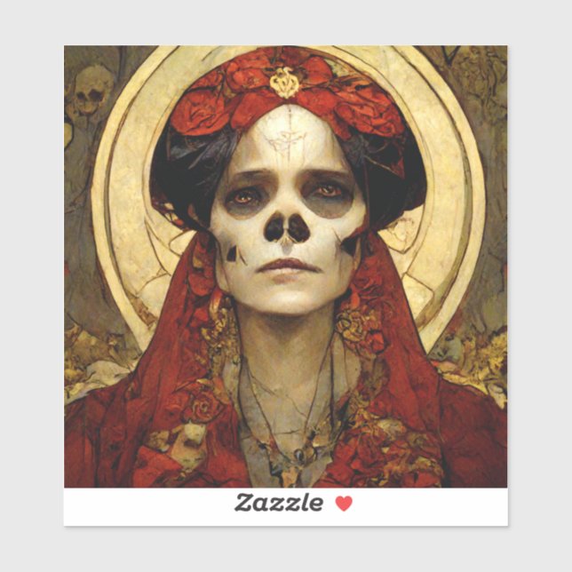 Dark Fantasy Gothic Skull Woman 3 (Sheet)