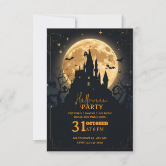 Dark Fantasy Halloween Party Invitation – Editable