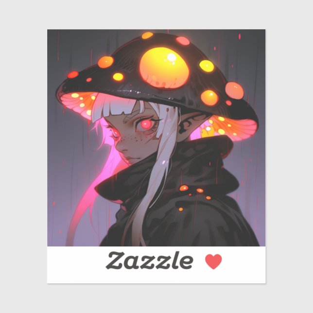 Dark Fantasy Mushroom Elf Anime Girl (Sheet)