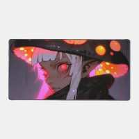 Dark Fantasy Mushroom Elf Anime Girl