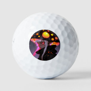Dark Fantasy Mushroom Elf Anime Girl Golf Balls
