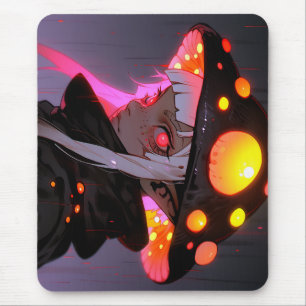 Dark Fantasy Mushroom Elf Anime Girl Mouse Mat