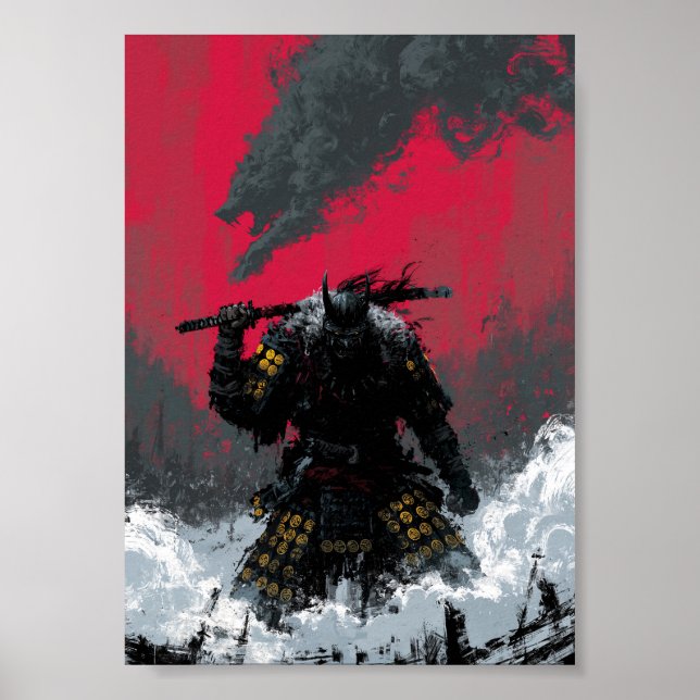 Dark Fantasy Samurai Poster  (Front)