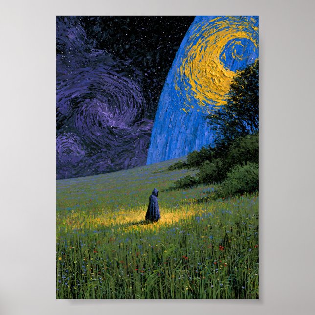 Dark Fantasy Starry Night Poster | (Front)