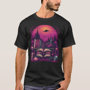 Dark Fantasy Surrealism Meets Horror Movies Books T-Shirt