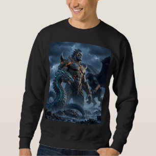Dark Fantasy Warrior Epic Meteor Storm Sweatshirt