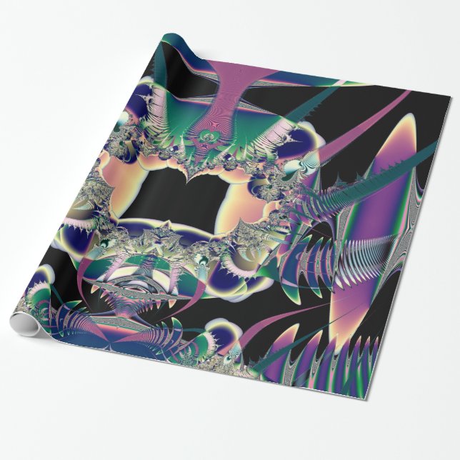Dark Fantasy Wrapping Paper (Unrolled)