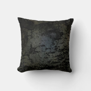 Dark Faux Cement Industrial Style  Cushion