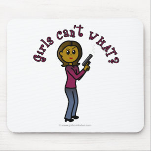 Dark Female Sharpshooter Mouse Mat