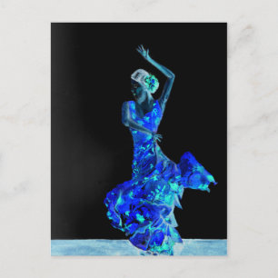 Dark Flamenco. Postcard