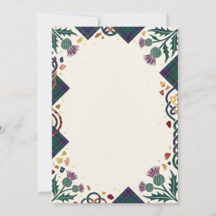 Dark Floral Add Your Own Text Invitation