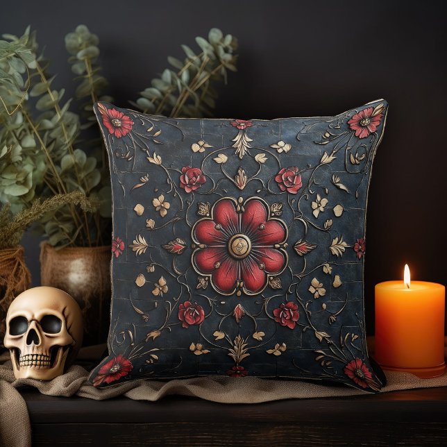 Dark Floral Cushion (Creator Uploaded)