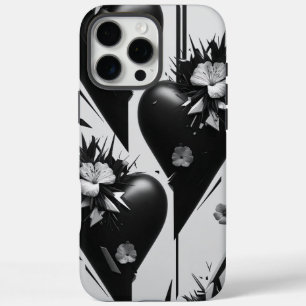 Dark Floral Heart Phone Case