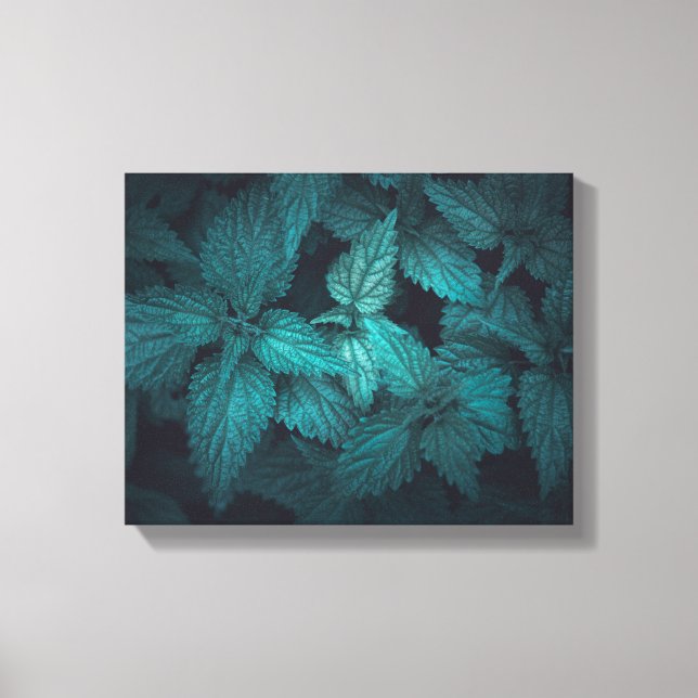 Dark Floral nature Photo Canvas Print (Front)