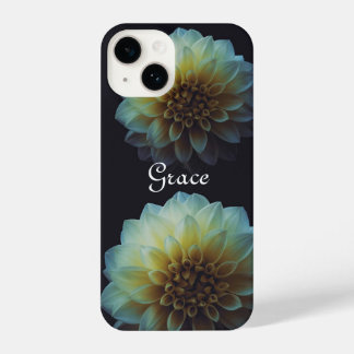 Dark Floral Personalised iPhone Case