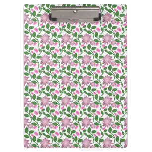 Dark Floral Seamless Pattern Pink Flowers Green Le Clipboard