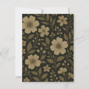 Dark Flower Cottagecore Botanical Floral Moody Postcard