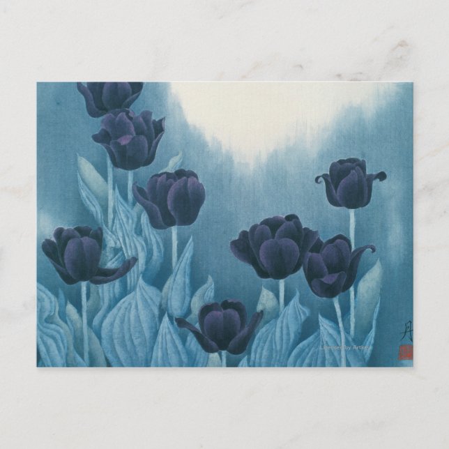 Dark Flowers Postcard (Front)