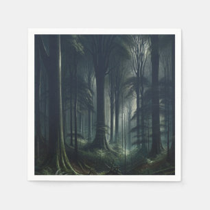 Dark Forest at Twilight Sweet 16 Napkin