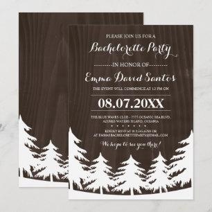 Dark Forest Bachelorette Party Invites