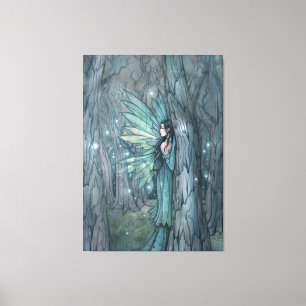 Dark Forest Fairy Mystical Fantasy Art  Canvas Print