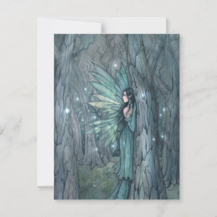 Dark Forest Fairy Mystical Fantasy Art  Postcard