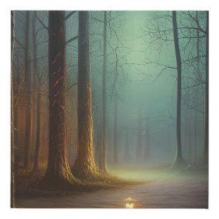 Dark Forest Faux Canvas Print