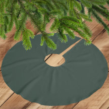 Dark Forest Green - Brushed Polyester Tree Skirt