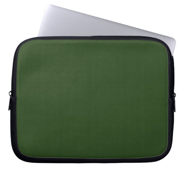 Dark Forest Green Laptop Sleeve (Front)
