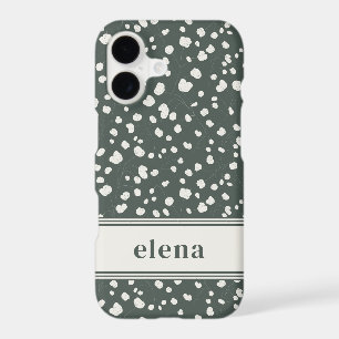 Dark Forest Green Lunaria Botanical Personalized