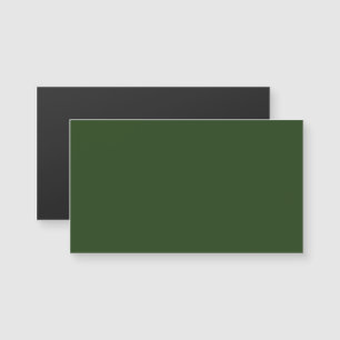 Dark Forest Green Magnetic Business Card