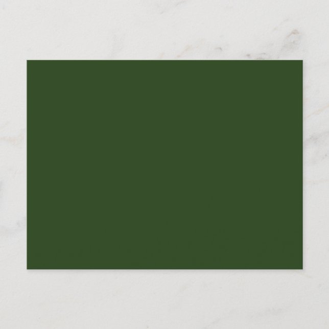 Dark Forest Green Postcard (Front)