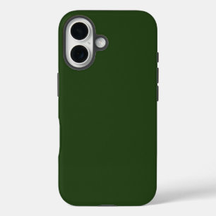 Dark Forest Green Tough iPhone 16 Case
