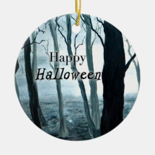 Dark Forest Halloween ornament