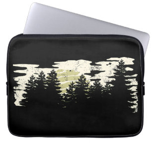 Dark Forest Nature Winter Vintage Laptop Sleeve