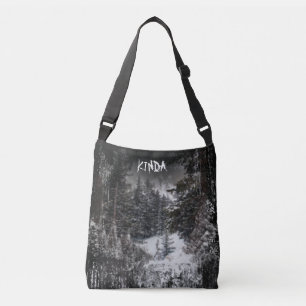 Dark Forest   Snowy Forest  Tote Bag