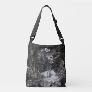 Dark Forest | Snowy Forest Tote Bag