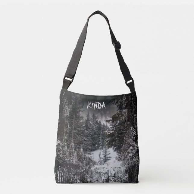 Dark Forest | Snowy Forest  Tote Bag (Front)