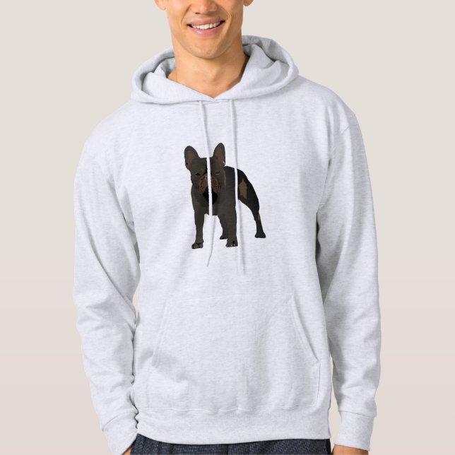 Dark French Bulldog Hoodie (Front)