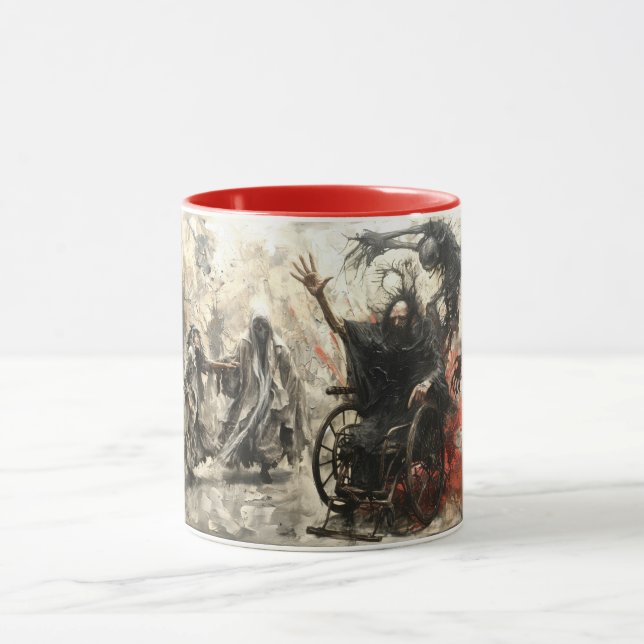 🔥👤🎨 Dark Gathering: A Mysterious Conclave 🖼️ Mug (Center)