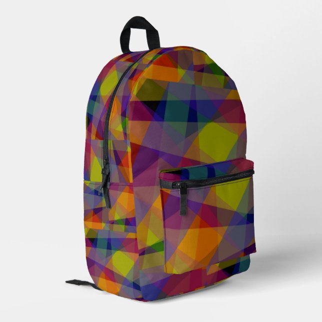 Dark Geometric - Backpack (Back Corner Left)