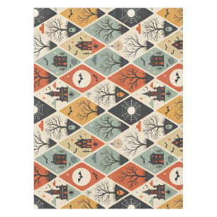 Dark ghost pattern tablecloth