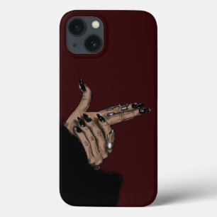 Dark Girl Hands iPhone 13 Case