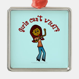 Dark Girl Singer Metal Tree Decoration