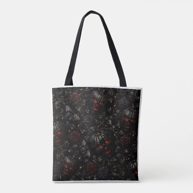 Dark Glam Decay Halloween Tote Bag (Back)
