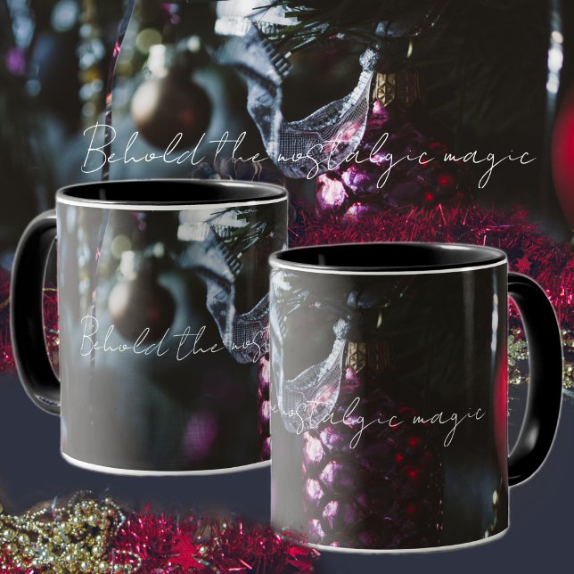 Dark glamour Christmas ornaments  Mug (Creator Uploaded)