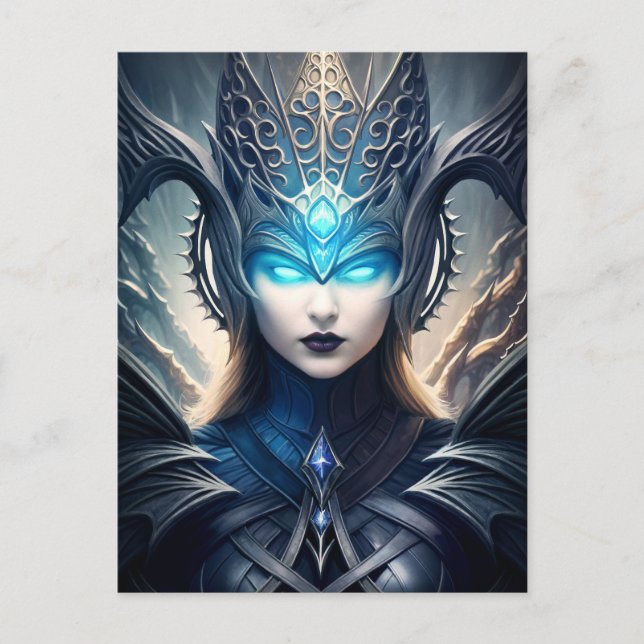 Dark Goddess of The Twilight, Patron of Heroes Postcard (Front)