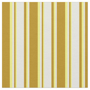 Dark Goldenrod, Beige & Yellow Coloured Pattern Fabric