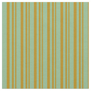 Dark Goldenrod & Dark Sea Green Coloured Pattern Fabric