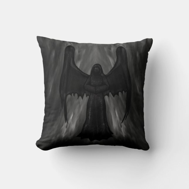 dark gothic angel pilow cushion (Front)